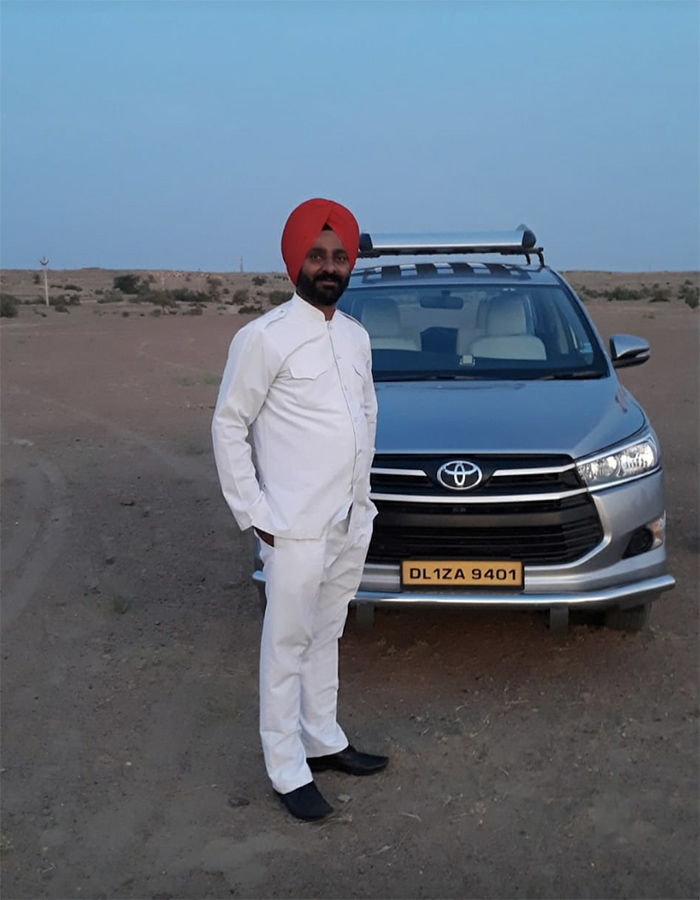 Bhupinder Singh chauffeur en Inde
